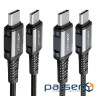 Кабель ACEFAST C1-03 USB-C to USB-C 60W 1.2м Black (AFC1-03B)