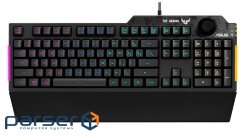 Keyboard ASUS TUF Gaming K1 USB Black Ru (90MP01X0-BKRA00)