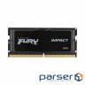 Модуль пам'яті KINGSTON FURY Impact SO-DIMM DDR5 4800MHz 64GB Kit 2x32GB (KF548S38IBK2-64)