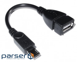Перехіник USB AF-micro BM, 0.1 м, (USB OTG) (B00324)