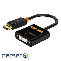 Адаптер Сabletime DisplayPort - DVI (M/F), 0.2 м , Black (CP24B)