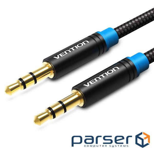 Кабель Vention Audio 3.5 mm M - 3.5 mm M, 1.5 m, Black (P350AC150-B-M)