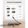 кабель ANKER PowerExpand 8-in-1 - PD in 100W/HDMI/2xUSB-A/USB-C 10Gbps/LAN/SD (Black) USB (A83830A2)