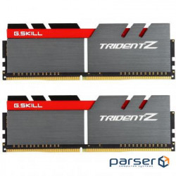 DDR-4 16GB KIT(2*8GB) PC4-25600 (PC4-3200) Trident Z Silver H/ Red logo G.SKILL (F4-3200C16D-16GTZB)