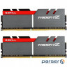 DDR-4 16GB KIT(2*8GB) PC4-25600 (PC4-3200) Trident Z Silver H/ Red logo G.SKILL (F4-3200C16D-16GTZB)