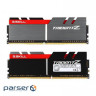 DDR-4 16GB KIT(2*8GB) PC4-25600 (PC4-3200) Trident Z Silver H/ Red logo G.SKILL (F4-3200C16D-16GTZB)