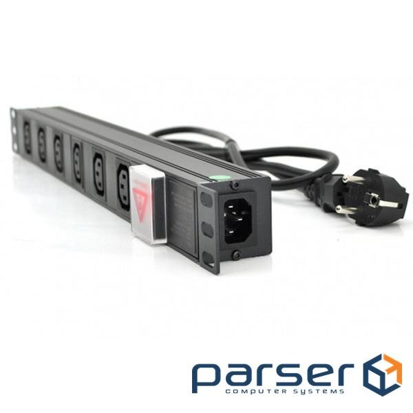 Блок розеток RITAR 1U-M6C13-K-C13 6 розеток 