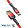 Кабель BASEUS Cafule Cable Special Edition USB for Lightning 1м Red/Black (CALKLF-G91)