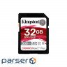 Карта пам'яті Kingston 32GB Canvas React Plus SDHC UHS-II 300R/260W U3 V90 (SDR2/32GB)