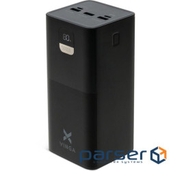 Батарея універсальна Vinga 50000 mAh 22.5W Display Black (VPBB5022)