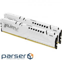 Модуль пам'яті KINGSTON FURY Beast EXPO White DDR5 5200MHz 64GB Kit 2x32GB (KF552C36BWEK2-64)