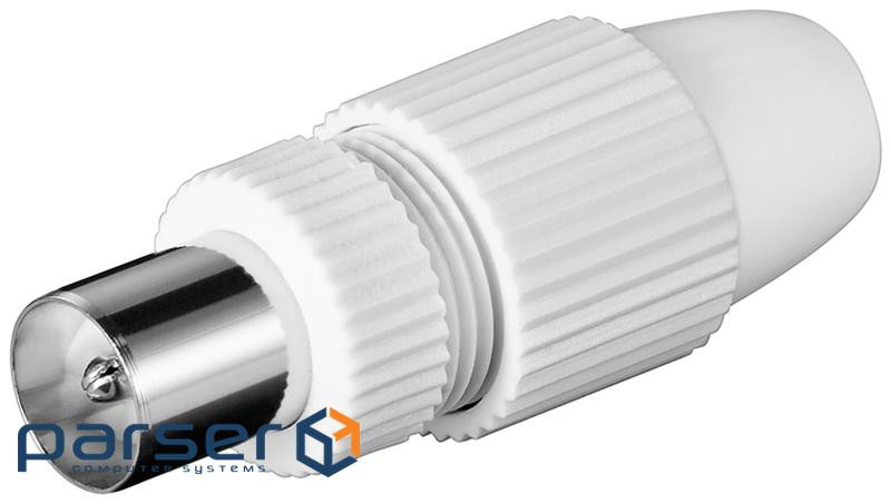 Штекер FreeEnd-RF:Coaxial,/M конектор Quick Fastening,білий (75.01.1942-1) (75.01.1942-1)