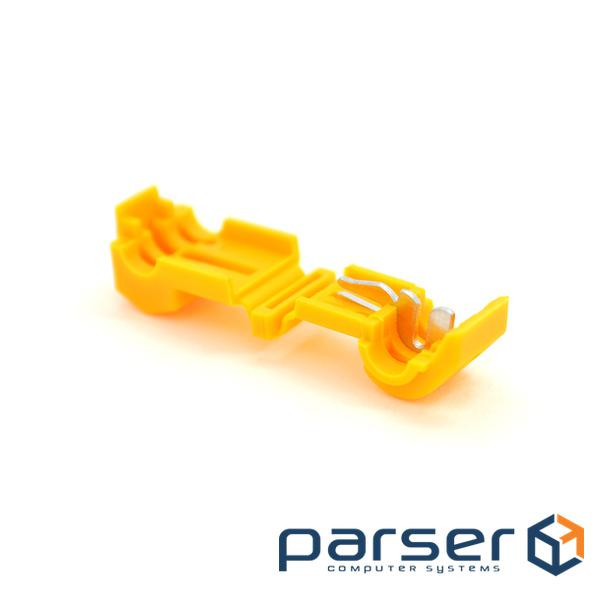 Клеми T3-образні обжимні швидкого монтажу, 4.0-6.0мм2, 20A, Yellow (HS-T3) 2, 20A, Yellow (HS-T3)