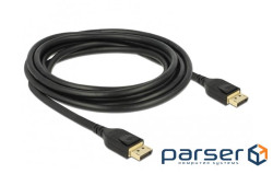Кабель Kingda DisplayPort M-M 3.0 м чорний (B00798)