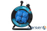 Подовжувач на котушці 2E 2E-CR4315IP44M20 Black, 4 розетки, 20м 