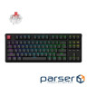 Клавіатура бездротова Keychron C3 Max Super Red Switch Black RGB (C3M-H1-UA)