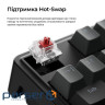 Клавіатура бездротова Keychron C3 Max Super Red Switch Black RGB (C3M-H1-UA)