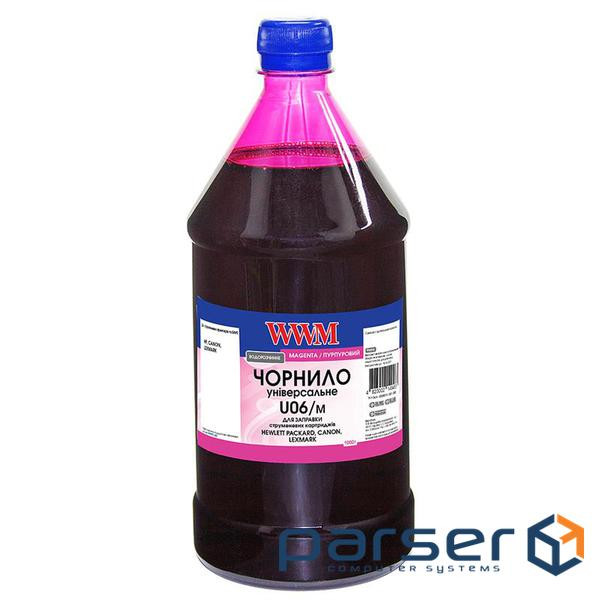 Чорнило WWM Canon/HP/Lexmark 1000г Magenta Water-soluble (U06/M-4)