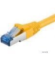 Shielding patch cord RJ45 SFTP6a 1.0m,patch AWG27 D=6.0mm LSOH Gold Cu, yellow (75.09.3679-10)