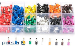 Набір клем / наконечників 600шт VE4009 (R-100, B-100, Y-50, Bl-50, O-50, P-50, G-50, W (VE4009(600)) VE4009 (R-100, B-100, Y-50, Bl-50, O-50, P-50, G-50, W (VE4009(600))