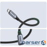 Кабель USB 3.1 Type-C M-F, 1 м, 5A （10Gbps）Чорний, US372 UGREEN (30205)