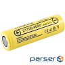 Акумулятор 21700 4000mah (4000-4300mah), 25A, 3.7V (2.5-4.2V), Yellow, PVC BOX Liitokala (Lii-40A / 23385)