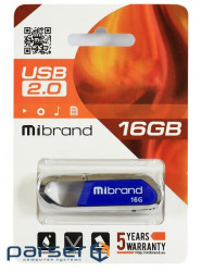 Flash drive MIBRAND Aligator 16GB Blue (MI2.0/AL16U7U)