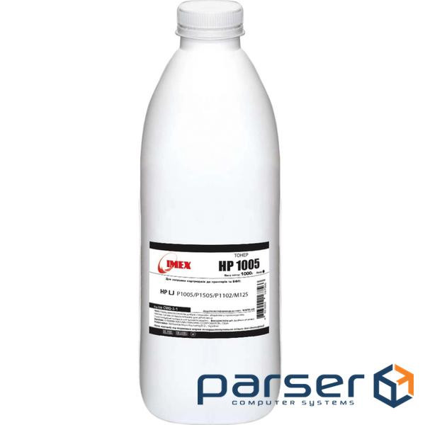 Тонер HP LJ P1005/P1505/P1102/M125, 1000г Black Imex (CMG-3-1)