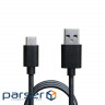 Зарядний пристрій Grand-X CH-15T 5V 2,4A 2USB Black + cable USB -> Type-C