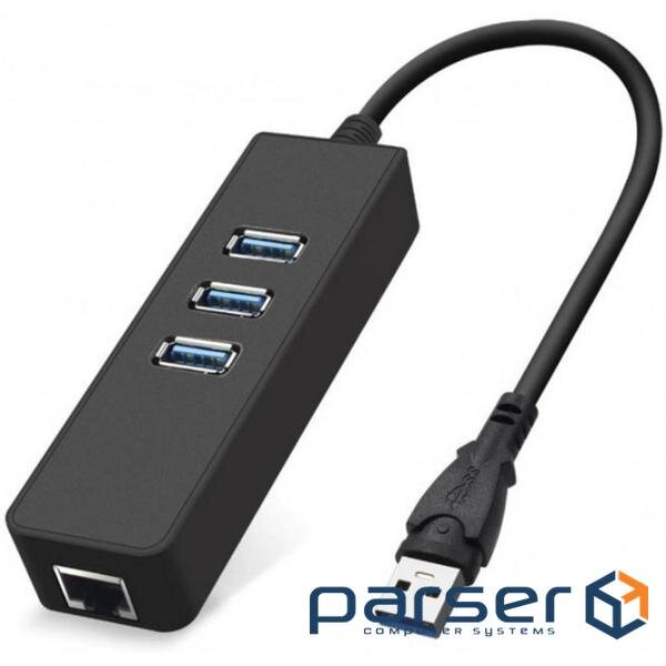 Перехідник Dynamode USB 3.0 Type-A - RJ45 Gigabit Lan, 3*USB 3.0 (USB3.0-Type-A-RJ45-HUB3)