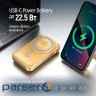 Універсальна мобільна батарея 10000 mAh, ColorWay, Amber, 22.5 Вт, 2xType-C (PD (CW-PB100LPA2Y-WPDD)