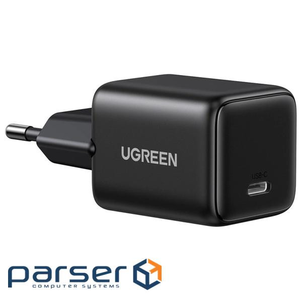 Зарядний пристрій Ugreen X513 USB-C PD30W QC4.0 GaN black (65007)