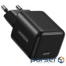 Зарядний пристрій Ugreen X513 USB-C PD30W QC4.0 GaN black (65007)