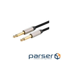 Кабель мультимедійний 6.35mm M to 6.35mm M 2.0m AV128 gray Ugreen (10638) (90402016)