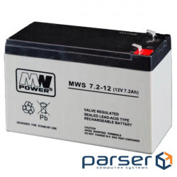 Rechargeable battery MWPOWER MWS 7.2-12 (12V, 7.2Ah )