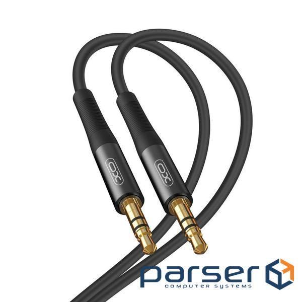 Кабель мультимедійний 3.5mm M to 3.5mm M 1.0m black XO (NBR175A-BK)