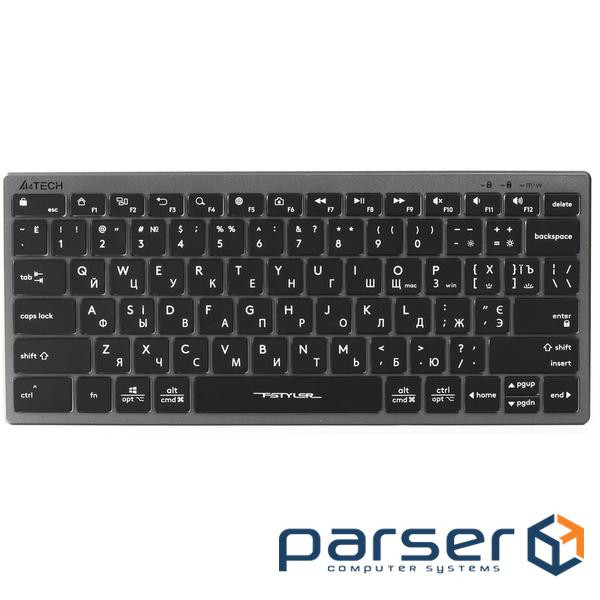 Клавіатура A4Tech Fstyler FX61 Grey / White Backlit Black USB (FX61 USB (Grey))