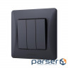Switch Videx BINERA 3kl black graphite (VF-BNSW3-BG)