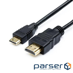 Кабель мультимедійний HDMI A to HDMI C (mini), 1.0m Atcom (6153)