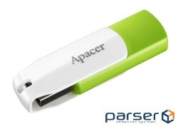 Nakopichuvach Apacer 64GB USB 2.0 AH335 Green/ White (AP64GAH335G-1)