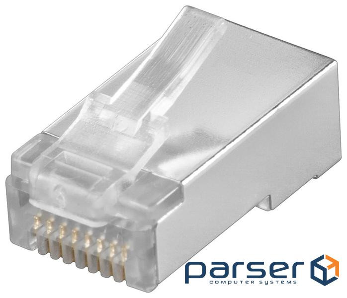 Роз"єм RJ45 STP5e-конектор,AWG24-26 Gold,срібний (84.00.7210-1)