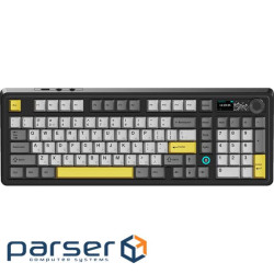 Клавіатура Ajazz AK980 RGB Clear Sky Switch Wireless (AK980-CS-BGY) Black/Gray/Yellow