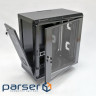 Cabinet 12U, 620х350х640 mm (W * D * H), acrylic glass, black (UA-MGSWA1235B)