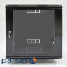 Cabinet 12U, 620х350х640 mm (W * D * H), acrylic glass, black (UA-MGSWA1235B)