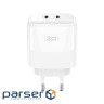 Зарядний пристрій XO L140 2xUSB-C, PD35W White (L140_WHITE)