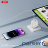 Зарядний пристрій XO L140 2xUSB-C, PD35W White (L140_WHITE)