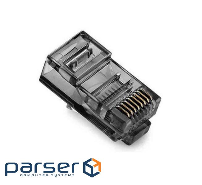 Конектор Ritar RJ-45 8P8C UTP Cat-5 (100 шт / уп .) Q100 Black (RJ45ML-Black)