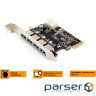 Контролер FRIME PCIe to 4xUSB3.0 (ECF-PCIETOUSB015)
