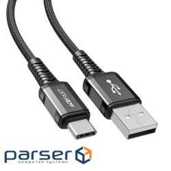 Кабель ACEFAST C1-04 USB-A to USB-C aluminum alloy Black (AFC1-04B)