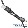 Кабель ACEFAST C1-04 USB-A to USB-C aluminum alloy Black (AFC1-04B)